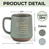 From One Mom To Another - Family Personalized Custom Printed Stoneware 12oz Mug - Mother's Day, Gift For Daughter