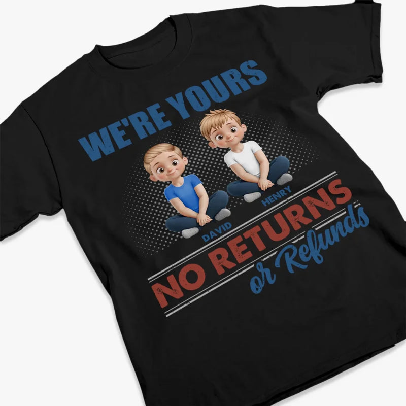 We Came With No Receipt - Family Personalized Custom Unisex T-shirt, Premium T-shirt, Hoodie - Mother's Day, Gift For Mom, Grandma