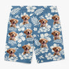 Custom Photo Aloha & Tail Wags - Dog & Cat Personalized Custom Tropical Hawaiian Aloha Men Beach Shorts - Summer Vacation Gift For Pet Owners, Pet Lovers