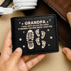 Carry This, And Carry Our Love With You Too - Family Personalized Custom Double-Sided Printed Leather Wallet - Father's Day, Gift For Dad, Grandpa
