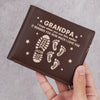 Carry This, And Carry Our Love With You Too - Family Personalized Custom Double-Sided Printed Leather Wallet - Father's Day, Gift For Dad, Grandpa