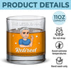 Every Hour Is Happy Hour - Personalized Custom Whiskey Glass - Appreciation, Retirement Gift For Yourself, Best Friends, Siblings, Family Members