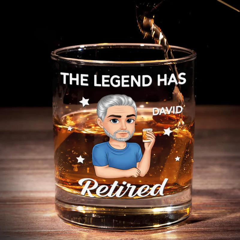 Every Hour Is Happy Hour - Personalized Custom Whiskey Glass - Appreciation, Retirement Gift For Yourself, Best Friends, Siblings, Family Members