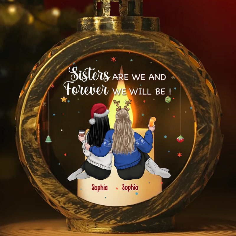 A True Friendship Is A Journey Without An End - Bestie Personalized Custom Candlelight Lantern Ornament - Christmas Gift For Best Friends, BFF, Sisters