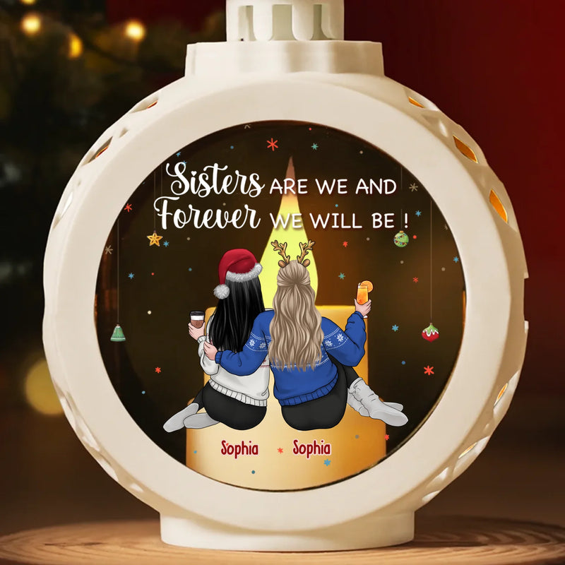 A True Friendship Is A Journey Without An End - Bestie Personalized Custom Candlelight Lantern Ornament - Christmas Gift For Best Friends, BFF, Sisters
