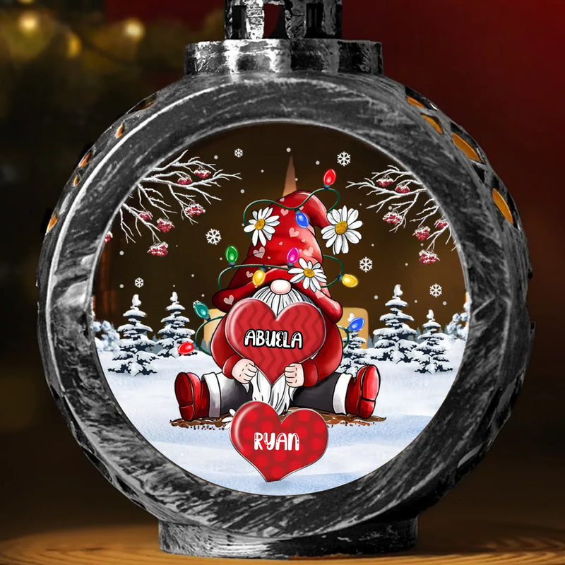 In My Heart, There’s Always Room For My Grandkids - Family Personalized Custom Candlelight Lantern Ornament - Christmas Gift For Mom, Grandma