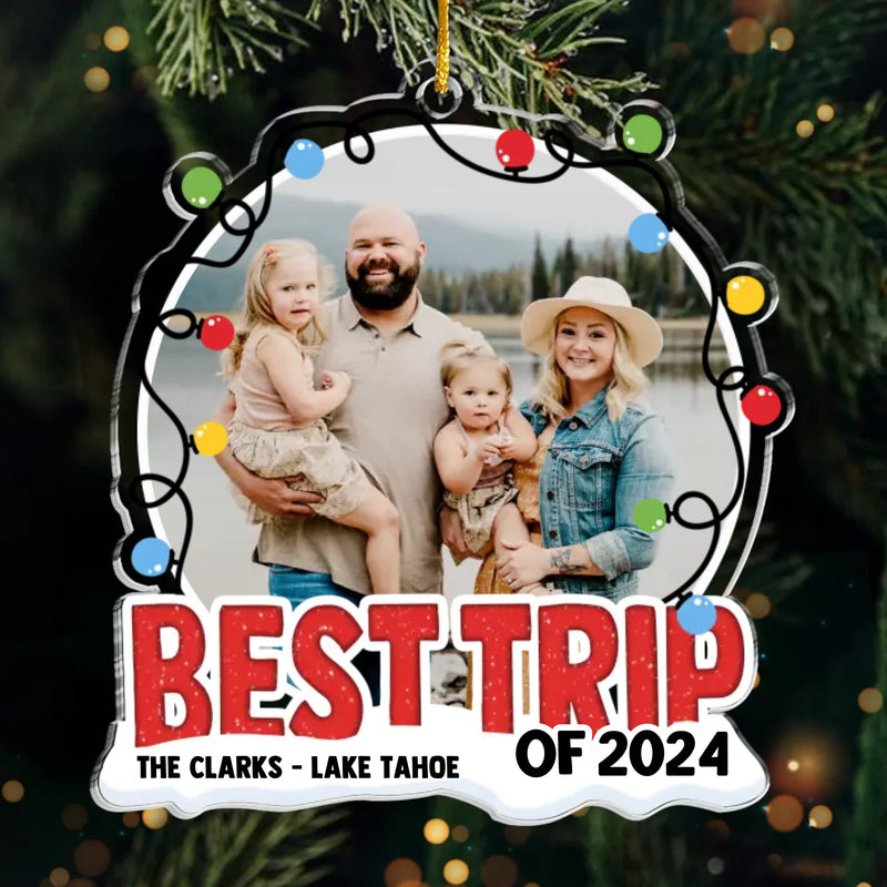 Together Is Our Favorite Place To Be - Family Personalized Custom Ornament - Acrylic Custom Shaped - Christmas Gift For Family Members