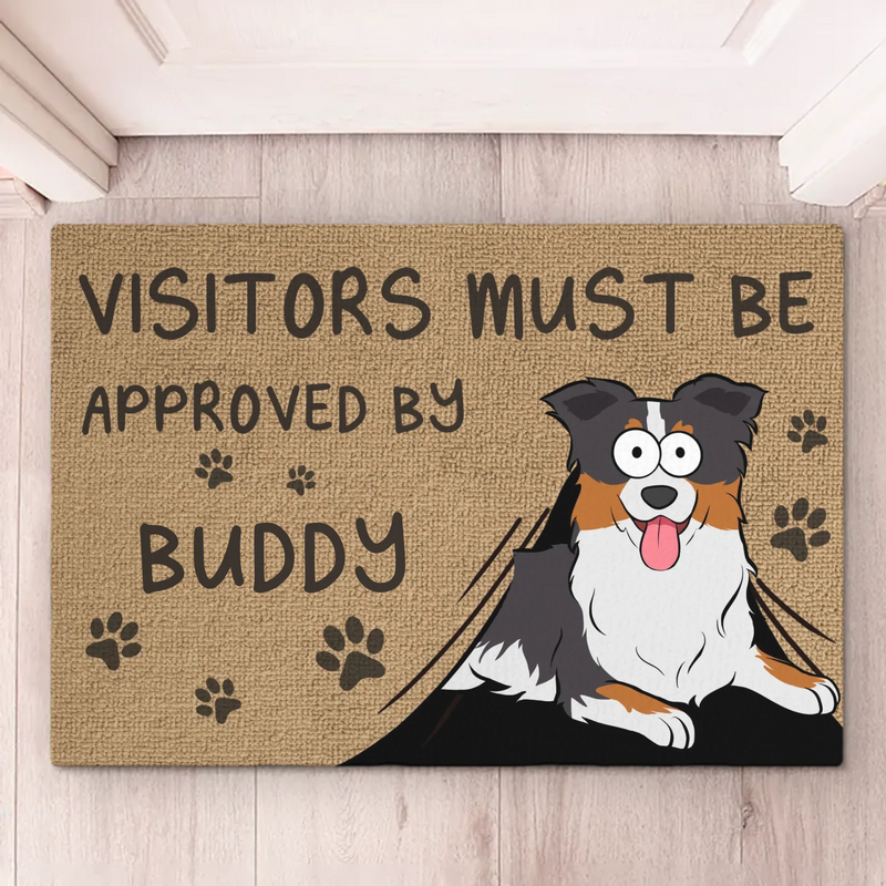 Custom Name Dog Welcome Gifts for Pet Lovers - Personalized Doormat
