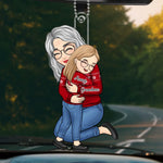 Custom Name Grandma and Grandson Gifts - Personalized Car Ornament