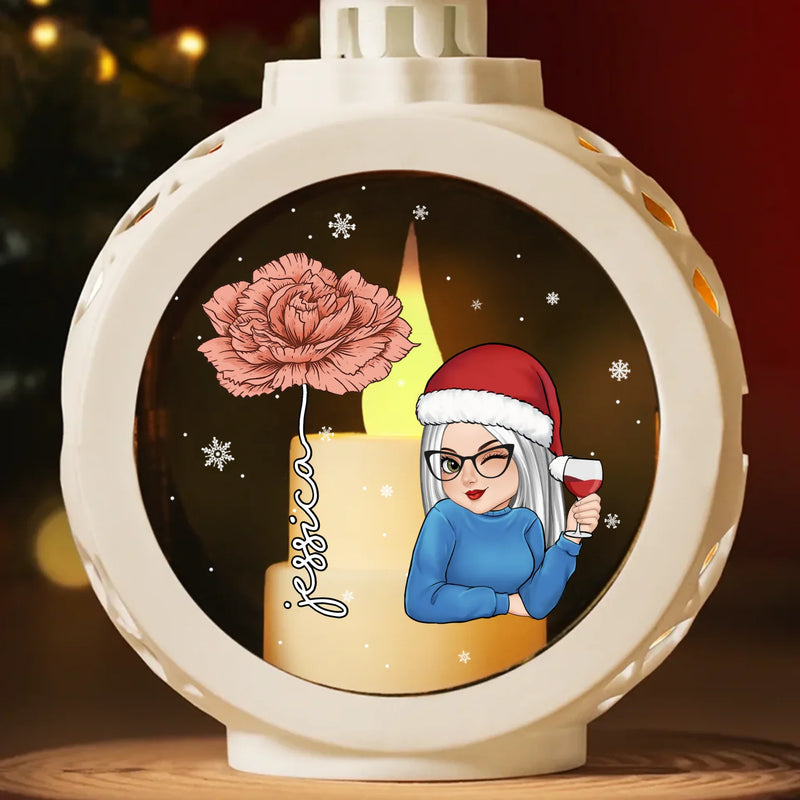 Creating My Own Holiday Magic - Family Personalized Custom Candlelight Lantern Ornament - Christmas Gift For Family Members