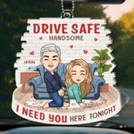 Custom Name Romantic Couple Gifts - Personalized Car Ornament