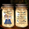 Better Together, Always And Forever - Bestie Personalized Custom Mason Jar Light - Christmas Gift For Best Friends, BFF, Sisters
