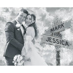 Custom Photo Wedding Couple Gifts - Personalized Digital Art