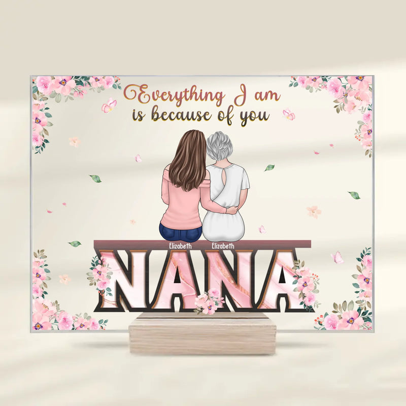 Custom Name Mom Gifts from Daughters - Personalized Acrylic Plaque