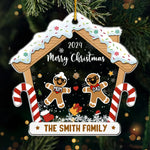 Custom Name Christmas Gingerbread Family Gifts - Personalized Ornament