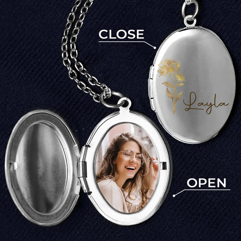 Custom Photo A Friendship That Will Never Fade - Bestie Personalized Custom Locket Necklace - Gift For Best Friends, BFF, Sisters