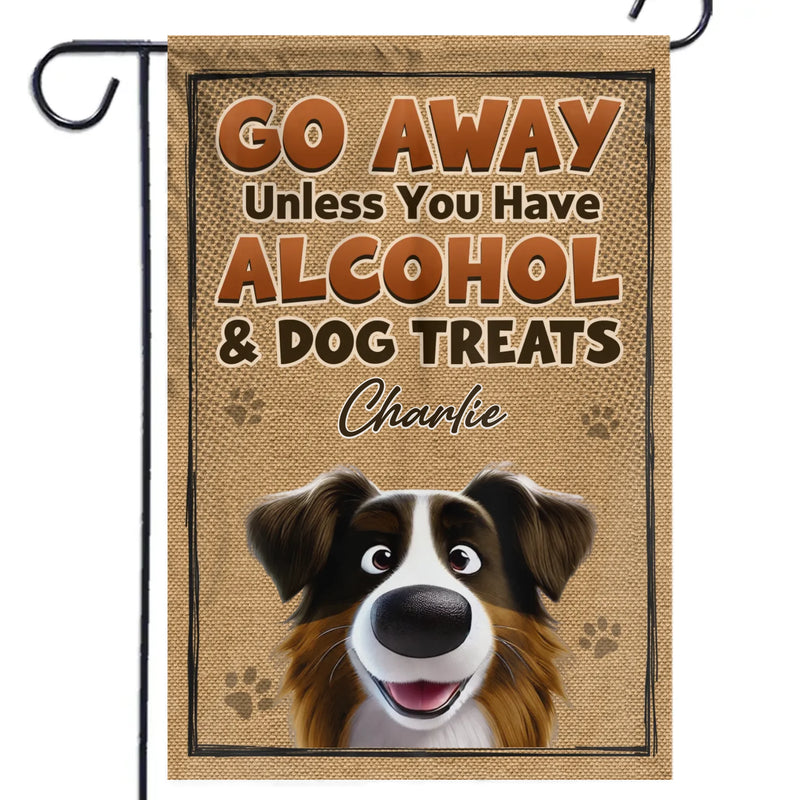 Custom Name Funny Dog Lover Gifts - Personalized Flag