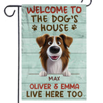 Custom Name Dog's House Gifts for Dog Lovers - Personalized Flag