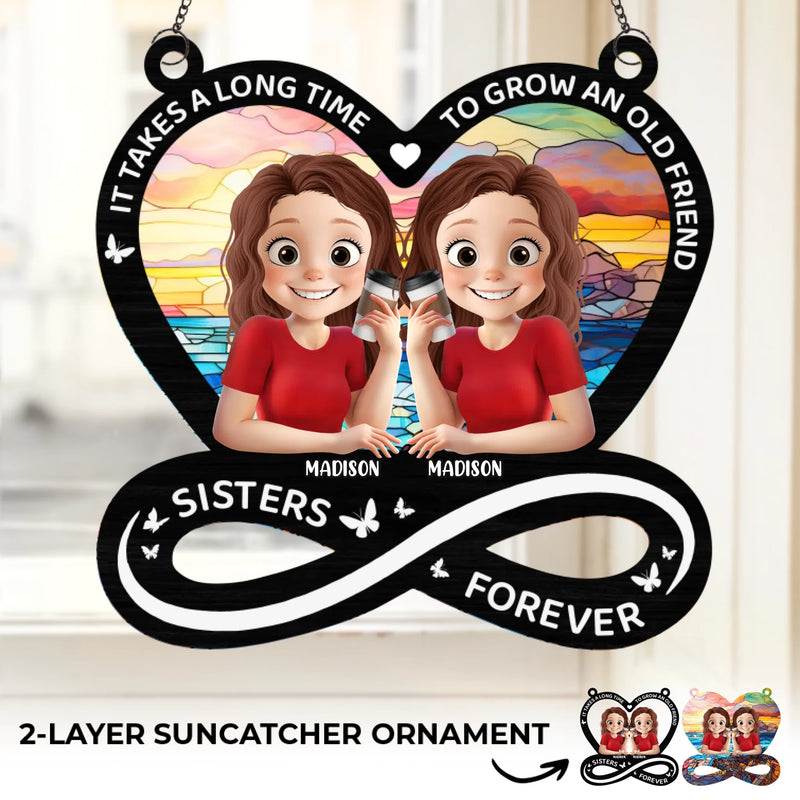 Custom Name Best Friend Gifts - Personalized Suncatcher Ornament