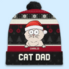 Celebrating Christmas With Our Furry Family Members - Dog & Cat Personalized Custom Christmas Beanie Hat - Christmas Gift For Pet Owners, Pet Lovers