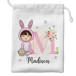 Custom Name Easter Bunny Gifts for Girls - Personalized Favor Bag