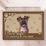 Dog Lover Drive Safe Welcome Decor - Doormat