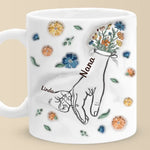 Custom Name Mama Floral Family Gifts - Personalized Mugs
