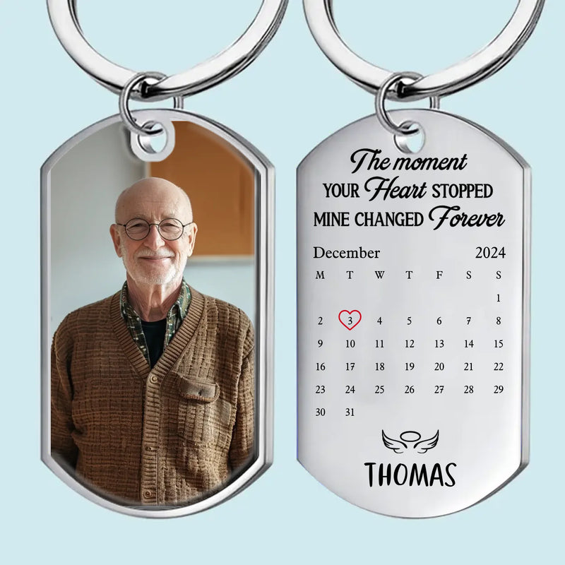 Custom Photo Memorial Gifts for Loved Ones - Personalized Keychain