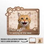 Custom Pet Photo Drive Safe Gifts for Pet Lovers - Personalized Car Visor Clip