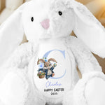 Custom Name Easter Bunny Gifts for Kids - Personalized Bunny Plush