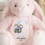 Custom Name Easter Bunny Gifts for Kids - Personalized Bunny Plush