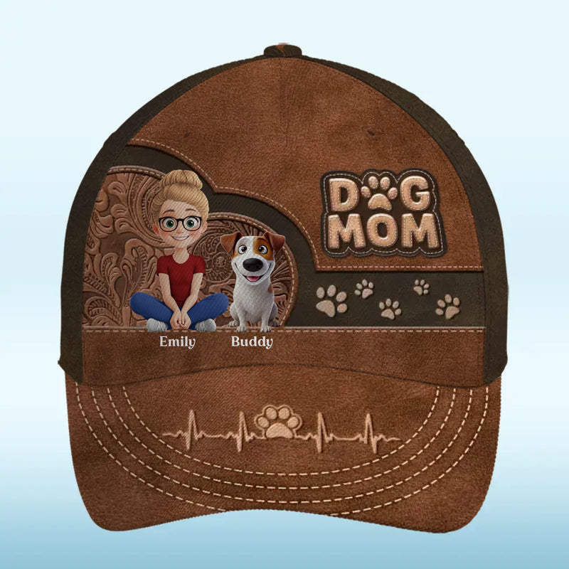 Custom Name Dog Mom Gifts for Women - Personalized Classic Cap