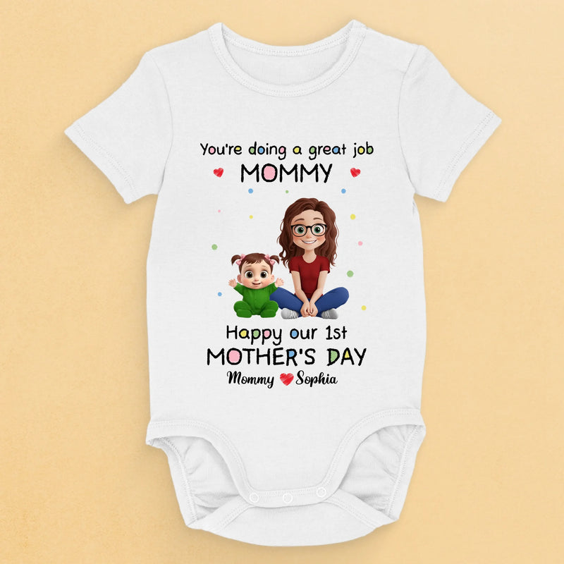 Custom Name Mother's Day Gifts for Mommy - Personalized Baby Onesies