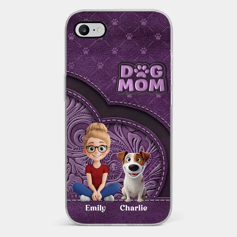 Custom Name Dog Mom Gifts for Women - Personalized Phone Case