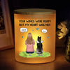 Faithful Friend, Eternal Love - Memorial Personalized Custom Printed Glass Jar With LED Candle - Sympathy Gift For Pet Owners, Pet Lovers