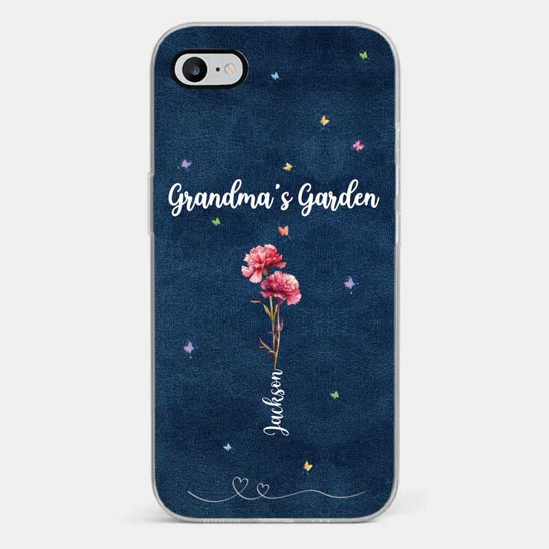 Custom Name Grandma's Garden Gifts for Grandma - Personalized Phone Case
