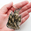Wolf By Nature, Dad By Heart - Family Personalized Custom Shaped Acrylic Keychain - Father's Day, Gift For Dad, Grandpa