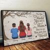 To The World You Are A Mom, But To Us You Are The World - Family Personalized Custom Horizontal Poster - Mother's Day, Gift For Mom