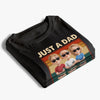 Just A Dad Who Always Came Back With The Milk - Family Personalized Custom Unisex T-shirt, Premium T-shirt, Hoodie - Father's Day, Gift For Dad, Grandpa