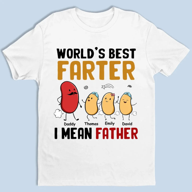 Blame It On The Beans Or Dad - Family Personalized Custom Unisex T-shirt, Premium T-shirt, Hoodie - Father's Day, Gift For Dad