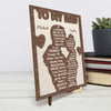 Forever Your Little Girl - Family Personalized Custom 2-Layered Wooden Plaque With Stand - Father's Day, Gift For Dad, Grandpa