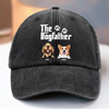Officially Owned By A Dog - Dog Personalized Custom Vintage Washed Denim Baseball Cap - Father's Day, Gift For Dad, Pet Owners, Pet Lovers