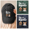 Officially Owned By A Dog - Dog Personalized Custom Vintage Washed Denim Baseball Cap - Father's Day, Gift For Dad, Pet Owners, Pet Lovers
