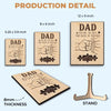 Dad, You Are The Piece That Holds Us Together - Family Personalized Custom 2-Layered Wooden Plaque With Stand - Father's Day, Gift For Dad, Grandpa