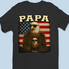 No Storm Too Big With Papa In The Sky - Family Personalized Custom Unisex T-shirt, Premium T-shirt, Hoodie - Father's Day, Gift For Dad, Grandpa