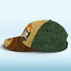 Life Looks Better By The Fire - Camping Personalized Custom Hat, All Over Print Classic Cap - Gift For Camping Lovers