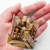 With You, Every Year Is Golden - Couple Personalized Custom Shaped Acrylic Keychain - Gift For Husband Wife, Anniversary