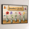 My Garden Of Joy - Family Personalized Custom Horizontal Poster - Mother's Day, Gift For Mom, Grandma