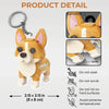 Custom Photo Tiny But Mighty - Dog & Cat Personalized Custom Shaped Acrylic Keychain - Gift For Pet Owners, Pet Lovers