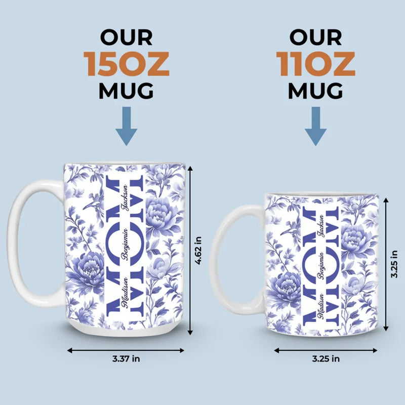 Family First, Always - Family Personalized Custom Mug - Mother's Day, Gift For Mom, Grandma